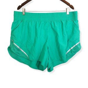 ATHLETIC WORKS Size 2X Green Elastic Waist, Reflective Trim, Athletic Shorts